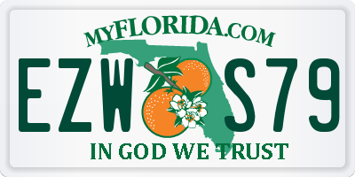 FL license plate EZWS79