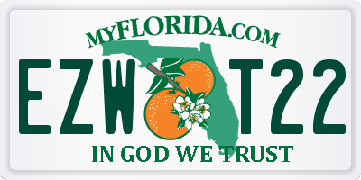 FL license plate EZWT22