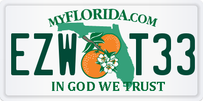 FL license plate EZWT33