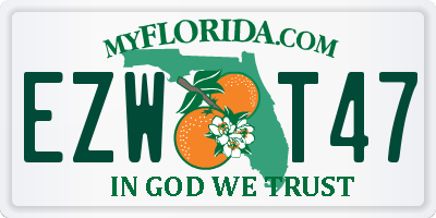 FL license plate EZWT47