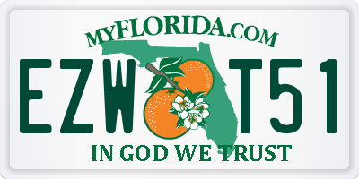 FL license plate EZWT51