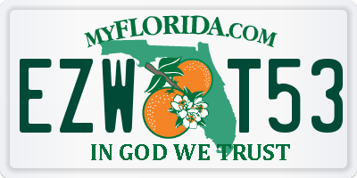 FL license plate EZWT53