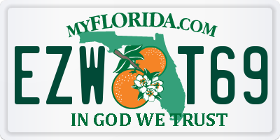 FL license plate EZWT69