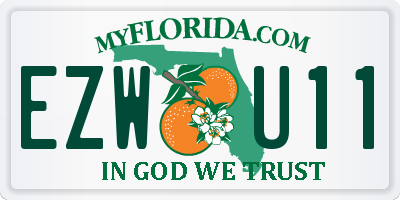 FL license plate EZWU11