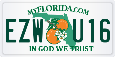 FL license plate EZWU16