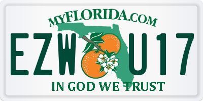 FL license plate EZWU17