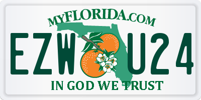 FL license plate EZWU24