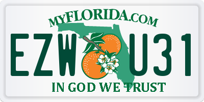 FL license plate EZWU31