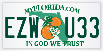 FL license plate EZWU33