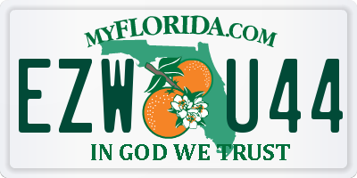 FL license plate EZWU44