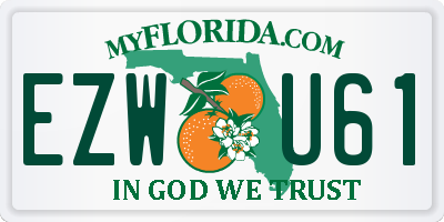 FL license plate EZWU61