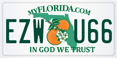 FL license plate EZWU66