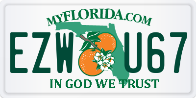 FL license plate EZWU67