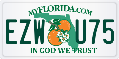 FL license plate EZWU75