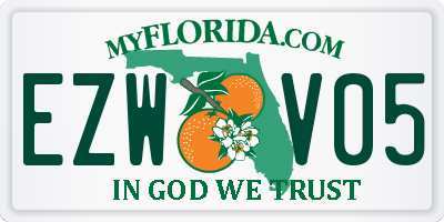 FL license plate EZWV05