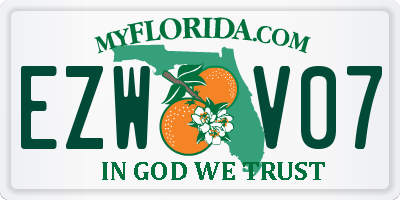 FL license plate EZWV07