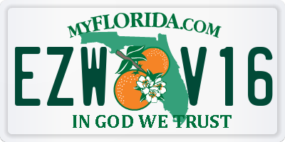 FL license plate EZWV16