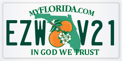 FL license plate EZWV21