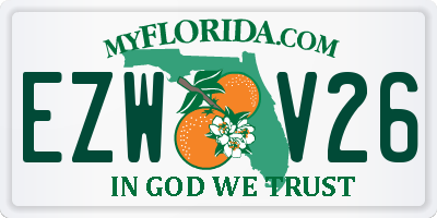 FL license plate EZWV26