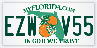 FL license plate EZWV55