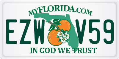 FL license plate EZWV59