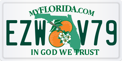 FL license plate EZWV79