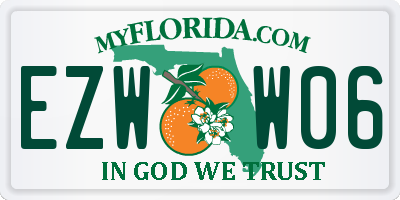 FL license plate EZWW06