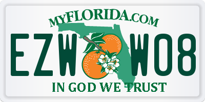 FL license plate EZWW08