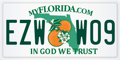 FL license plate EZWW09