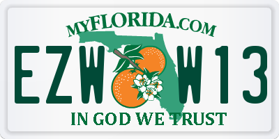 FL license plate EZWW13