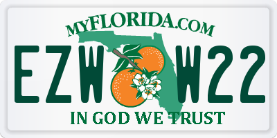 FL license plate EZWW22