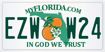 FL license plate EZWW24