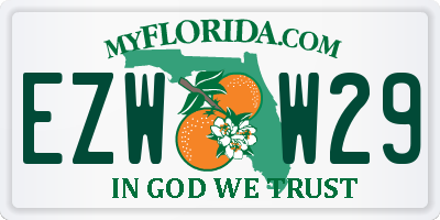 FL license plate EZWW29