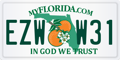 FL license plate EZWW31