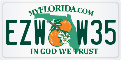 FL license plate EZWW35