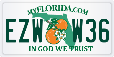 FL license plate EZWW36