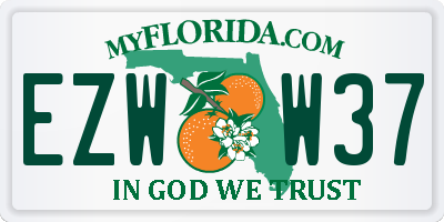 FL license plate EZWW37