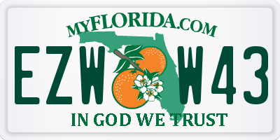 FL license plate EZWW43