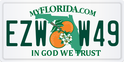 FL license plate EZWW49