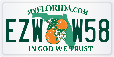 FL license plate EZWW58