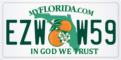 FL license plate EZWW59