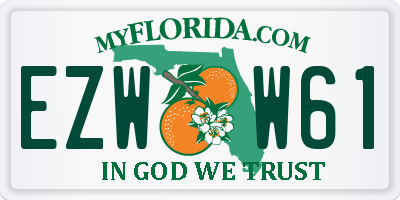 FL license plate EZWW61