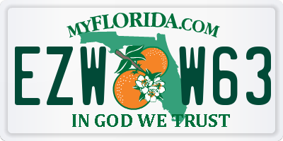 FL license plate EZWW63