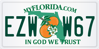 FL license plate EZWW67