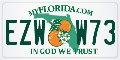 FL license plate EZWW73