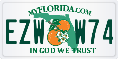 FL license plate EZWW74