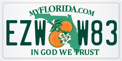 FL license plate EZWW83