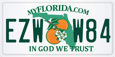 FL license plate EZWW84