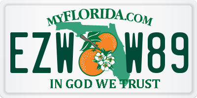 FL license plate EZWW89