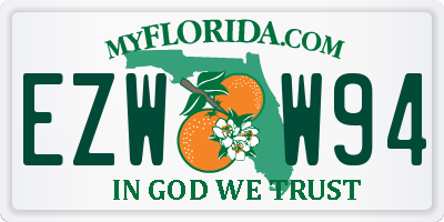 FL license plate EZWW94